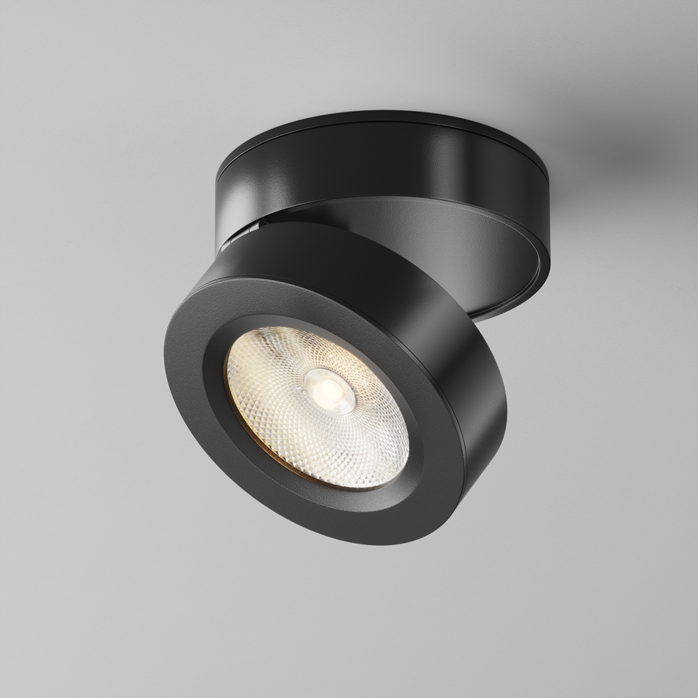 Magic Светильник потолочный LED 7W 3000K 580lm 36° Ra>90, металл black, D85mm H50mm,Maytoni