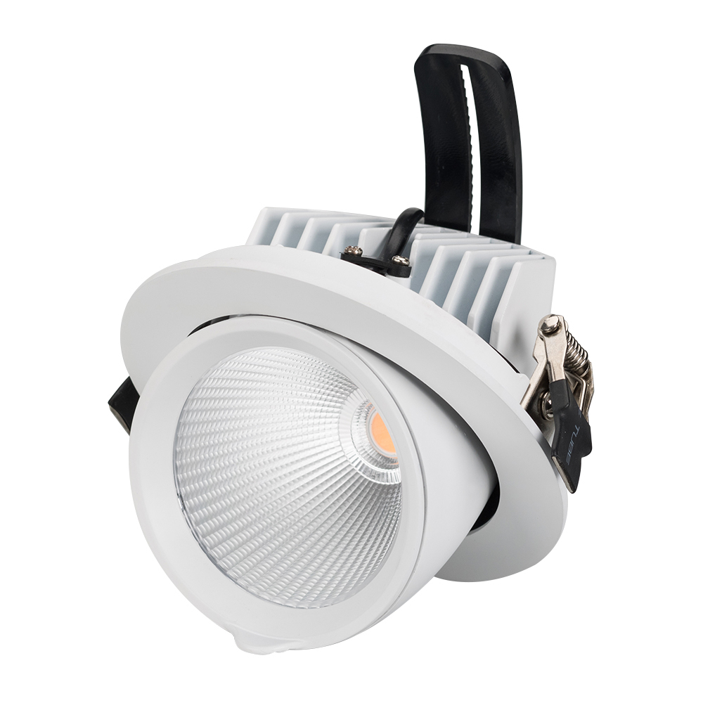 LTD-EXPLORER-R130 Светильник встраиваемый LED 20W 3000K 1600-1800lm 38° Ra>90, металл white, D129(12