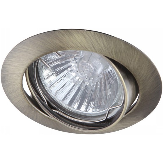 Basic Светильник встраиваемый 1x50W Gu10, металл antique bronze, D80mm H90mm, ARTE Lamp