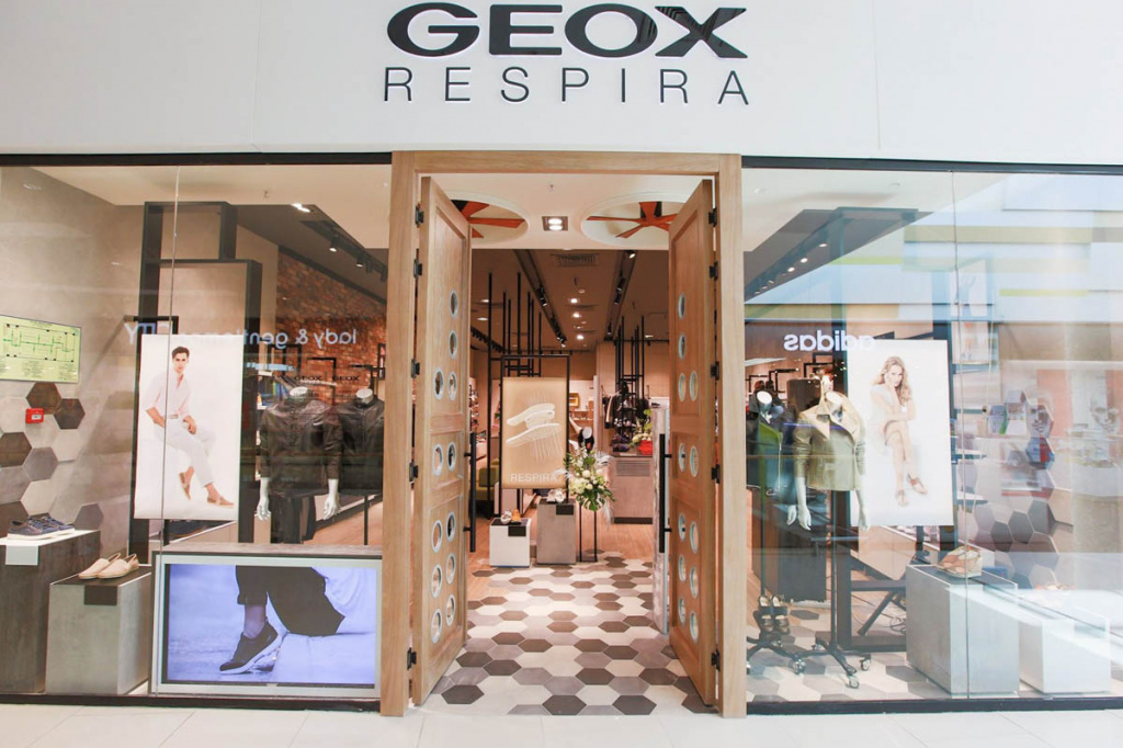 GEOX, сеть магазинов верхней одежды и обуви
