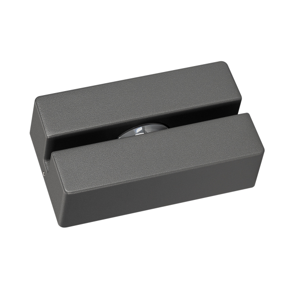 LGD-STRIPE Светильник накладной LED 3W 3000K 230lm 20° Ra>80 IP65, металл grey, W47mm L90mm H155mm, 