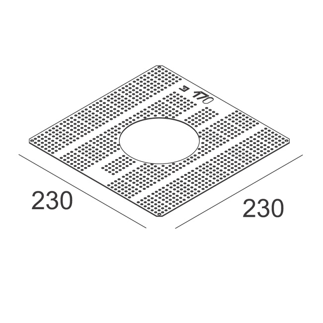 PLASTERKIT 170 Монтажная рамка, L230mm, Delta Light