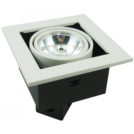 Cardani Светильник встраиваемый 1x50W Gu5.3, металл white, L145mm W145mm H120mm, ARTE Lamp