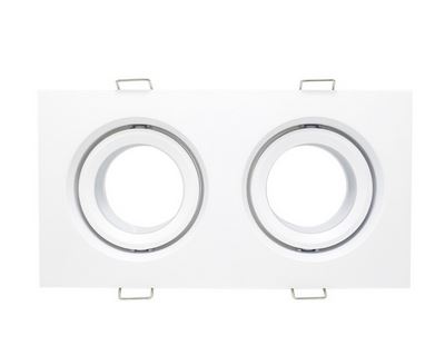Светильник встраиваемый 2xGu10 max50W IP65, металл white, L180(170)mm W90(80)mm H70mm, StLuce 