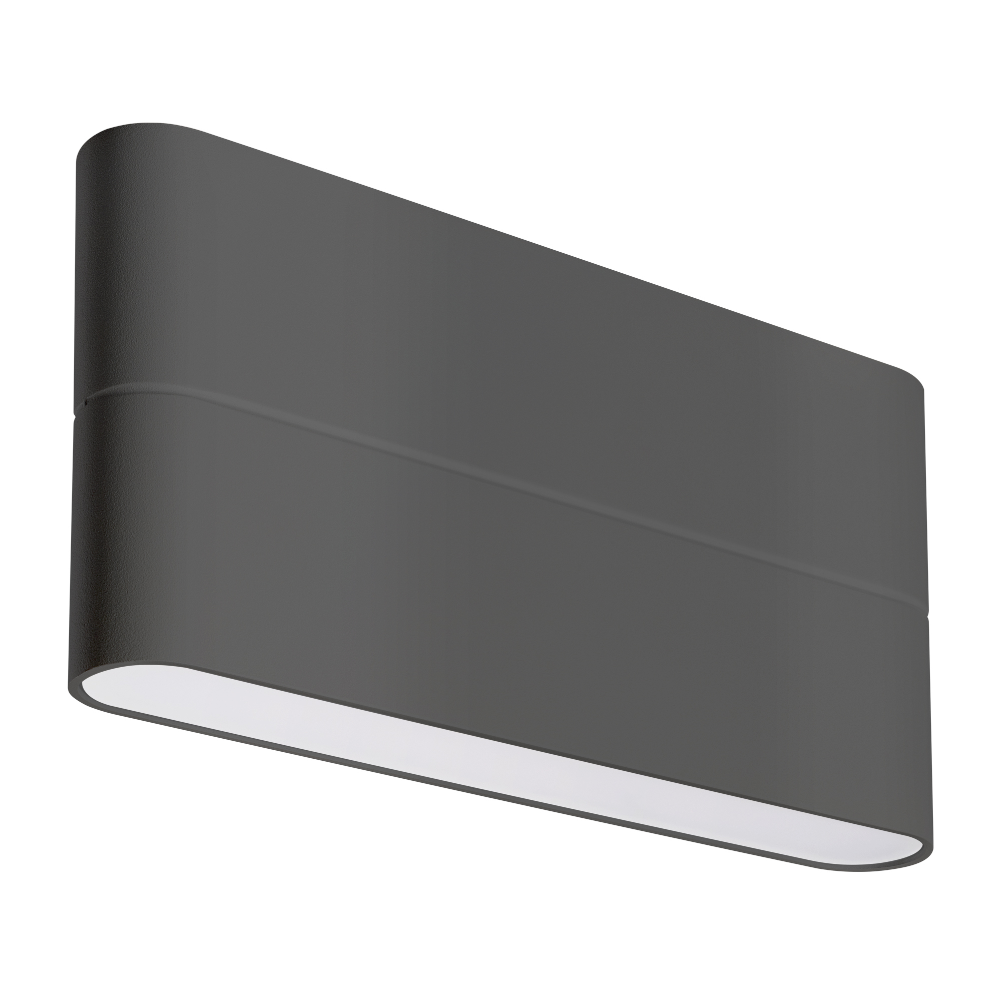 SP-WALL-FLAT-S170x90 Светильник настенный LED 2x6W 3000K 650lm IP54, металл RAL7024, W28mm L170mm H9