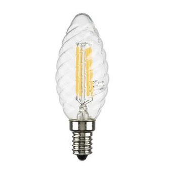 Лампа светодиодная 6W(=65W) 3000К 400-430lm C35 E14, clear, Lightstar