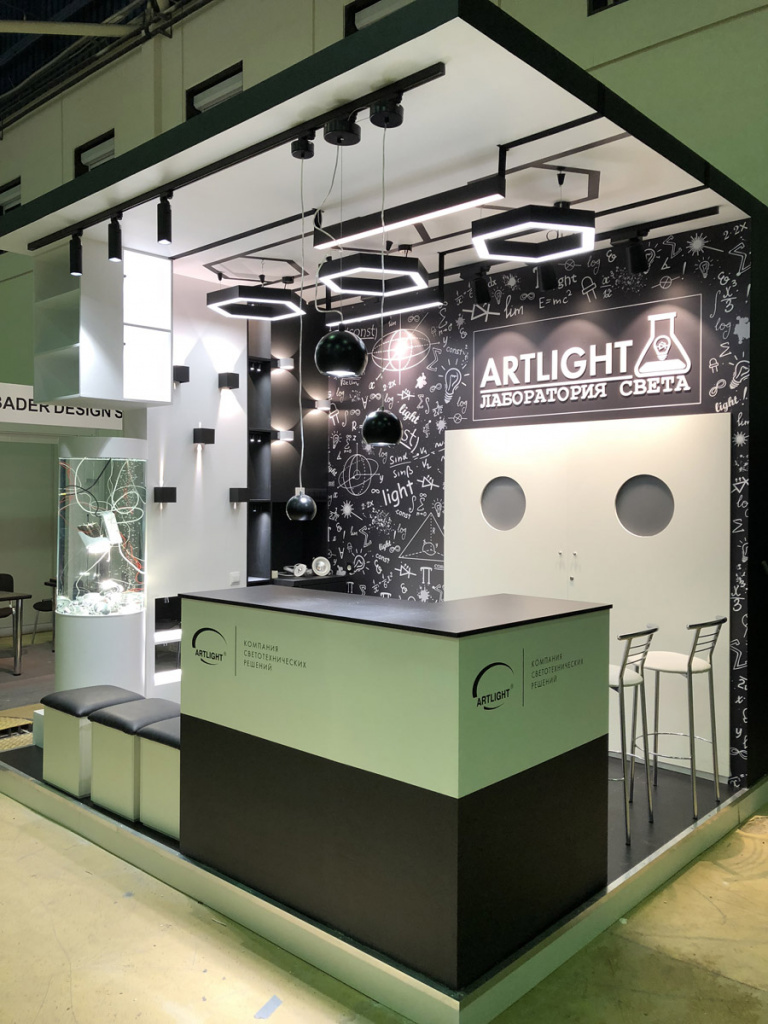 Выставочный стенд компании ARTLIGHT, Mosbuild 2018