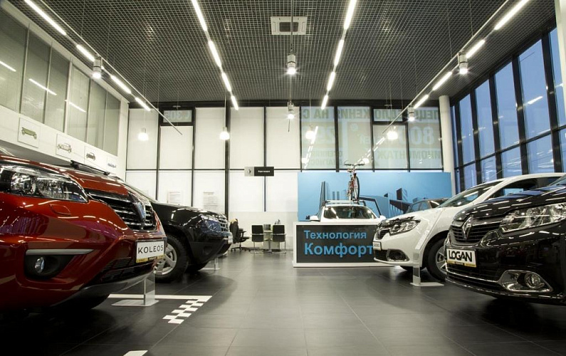 Автосалон Renault - освещение рис.1