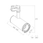ART-FOCUS101 IN LED светильник с регулируемым углом на встраиваемом основании Downlight   -  Встраиваемые светильники 