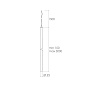 ART-S-FLUTE25 onTrack 3-ph LED Светильник подвесной на трехфазный шинопровод   -  Трековые светильники 